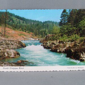Vintage Postcard - Narrows of the North Umpqua River - Smith Western